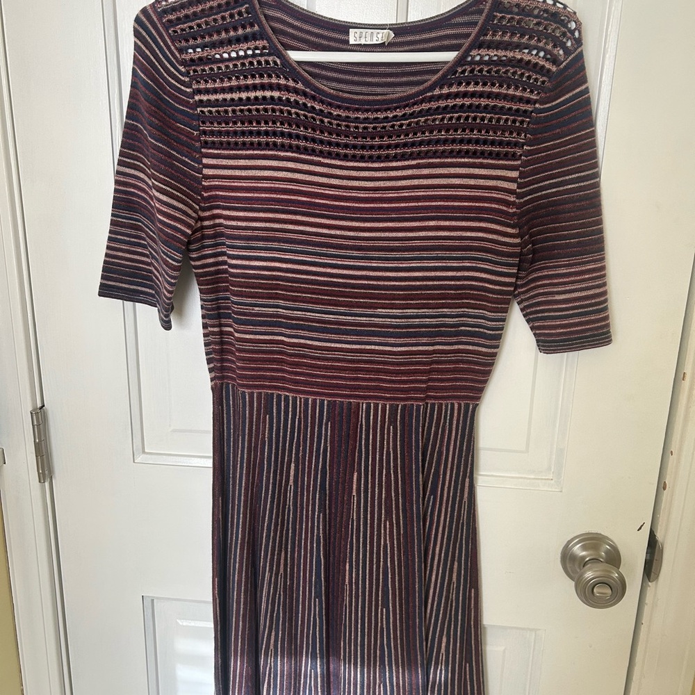 Bebe Striped Knit Dress - Multicolor